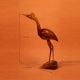 Handcrafted Wood Heron Bird Figurine